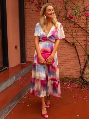 Easy Clothes Franka Babydoll Midi/Maxi Dress Size M